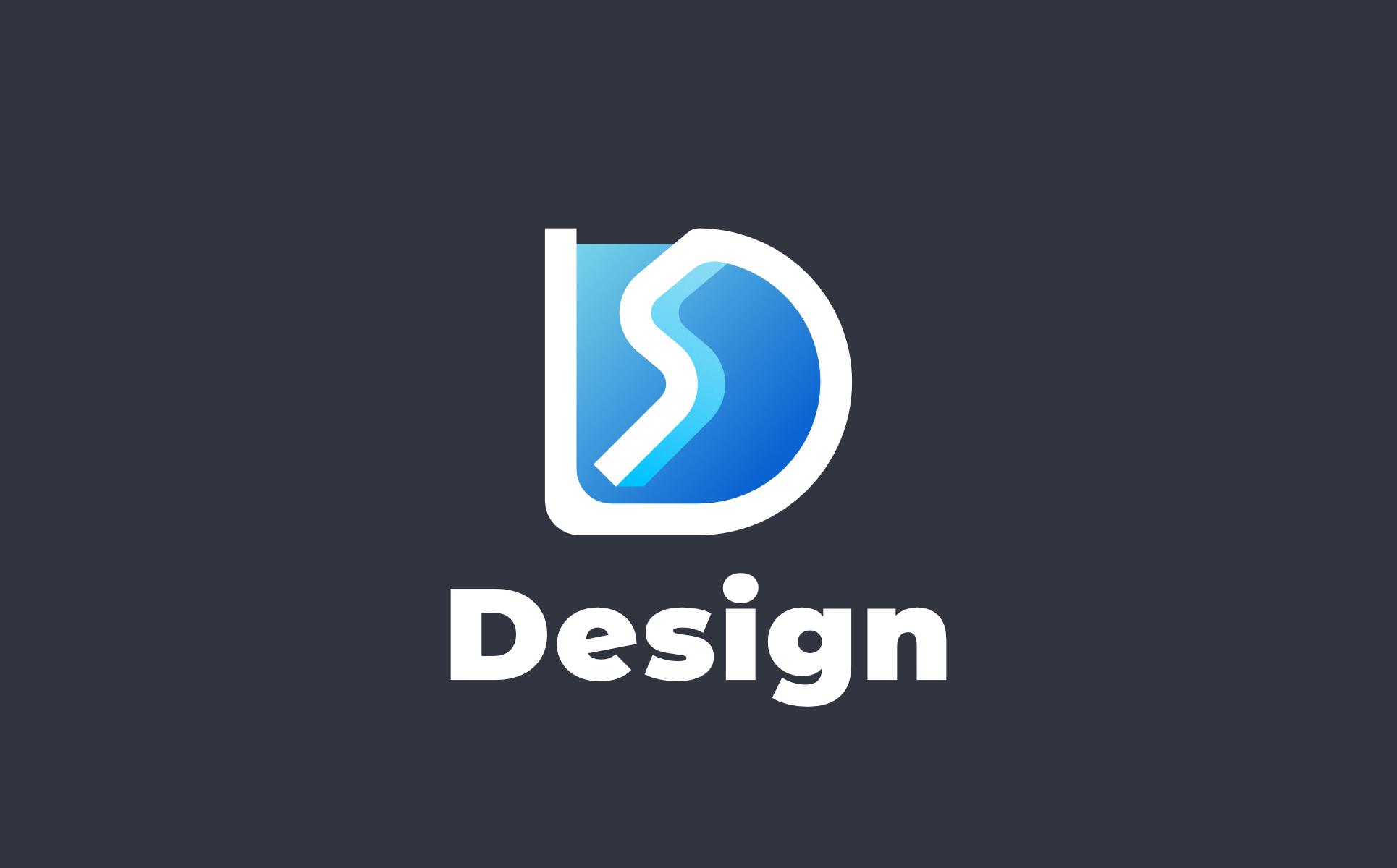 D Gradient Blue Logo screenshot 2