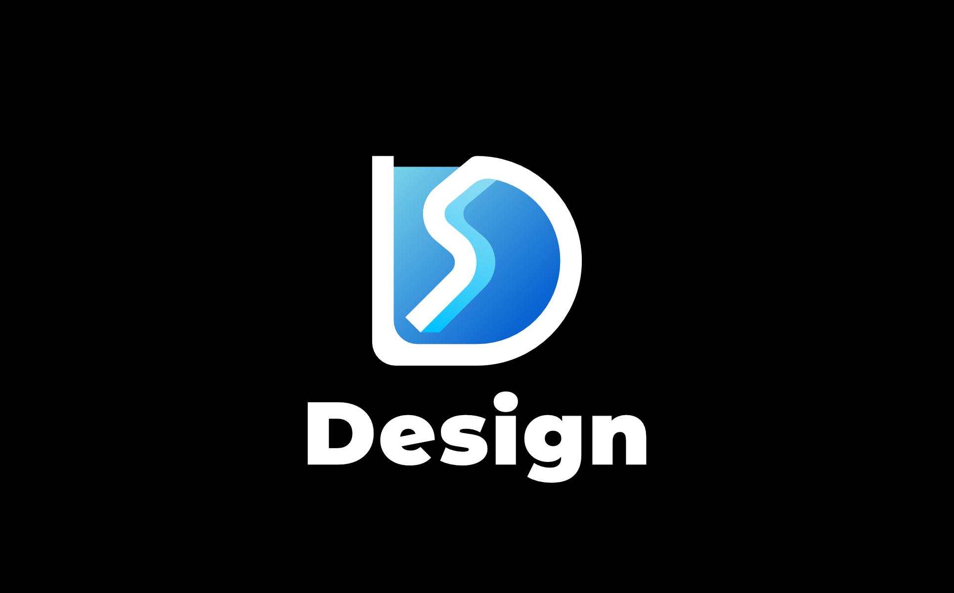 D Gradient Blue Logo screenshot 3