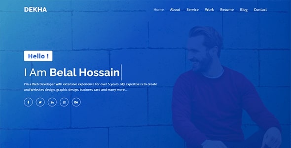 Dekha Personal Portfolio Template Dekha Personal Portfolio Template - Portfolio
