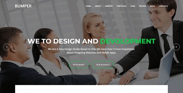 Bumper - Material Design Agency Template Bumper - Material Design Agency Template - Business