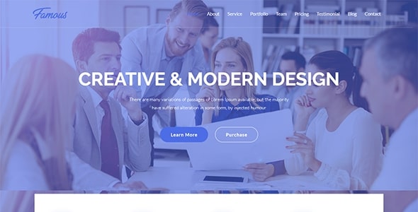 Famous - Digital Corporate Business Template