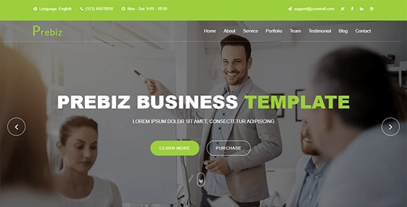 Prebiz - Digital Corporate Business Template