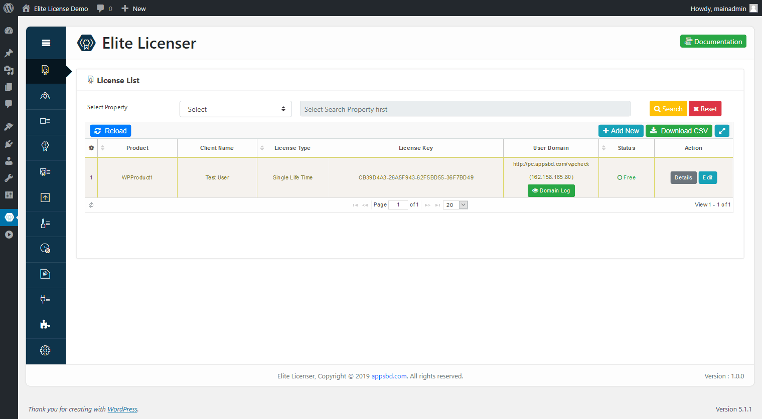 Elite Licenser- Software License Manager screenshot 1