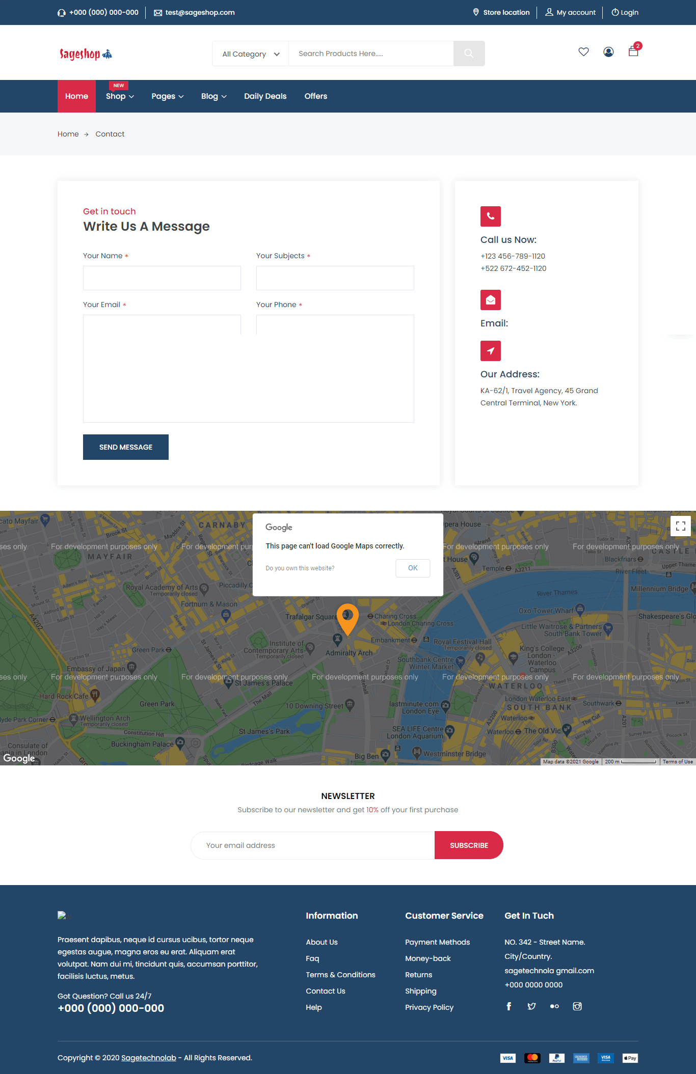 Sageshop HTML5 Template screenshot 6