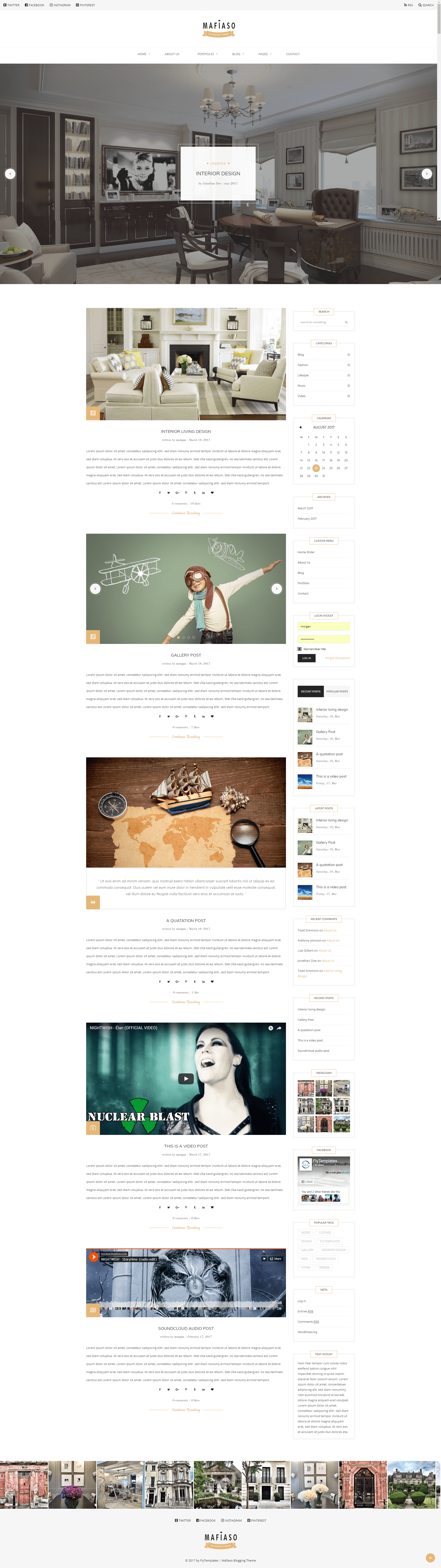 Mafiaso - Blog WordPress Theme screenshot 3