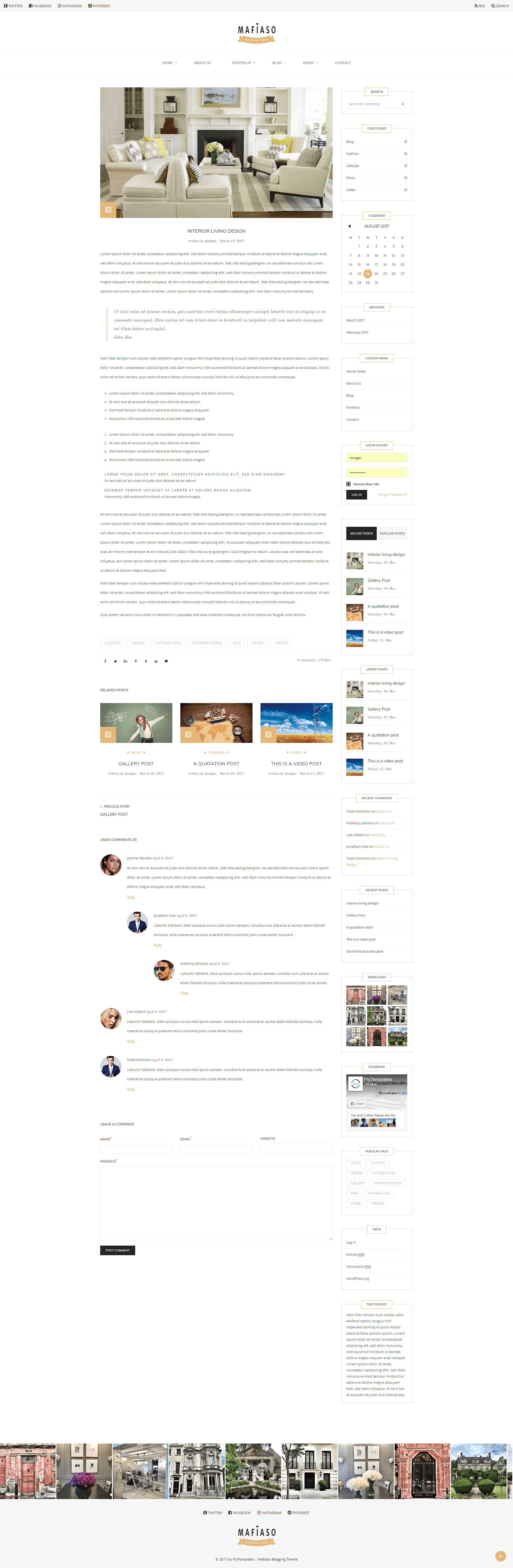 Mafiaso - Blog WordPress Theme screenshot 5