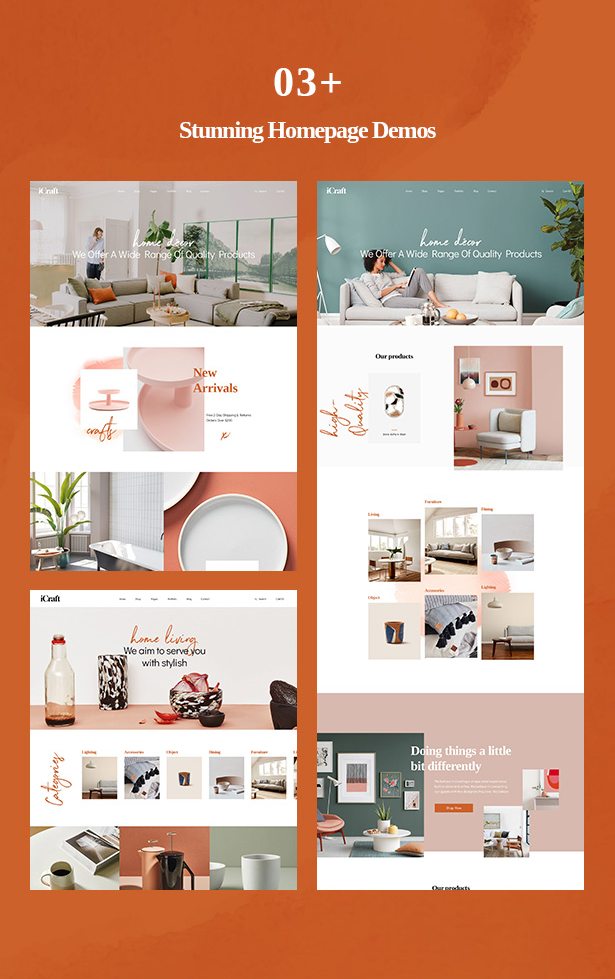 Leo Icraft deco Furniture home wooden - Prestashop Theme screenshot 1
