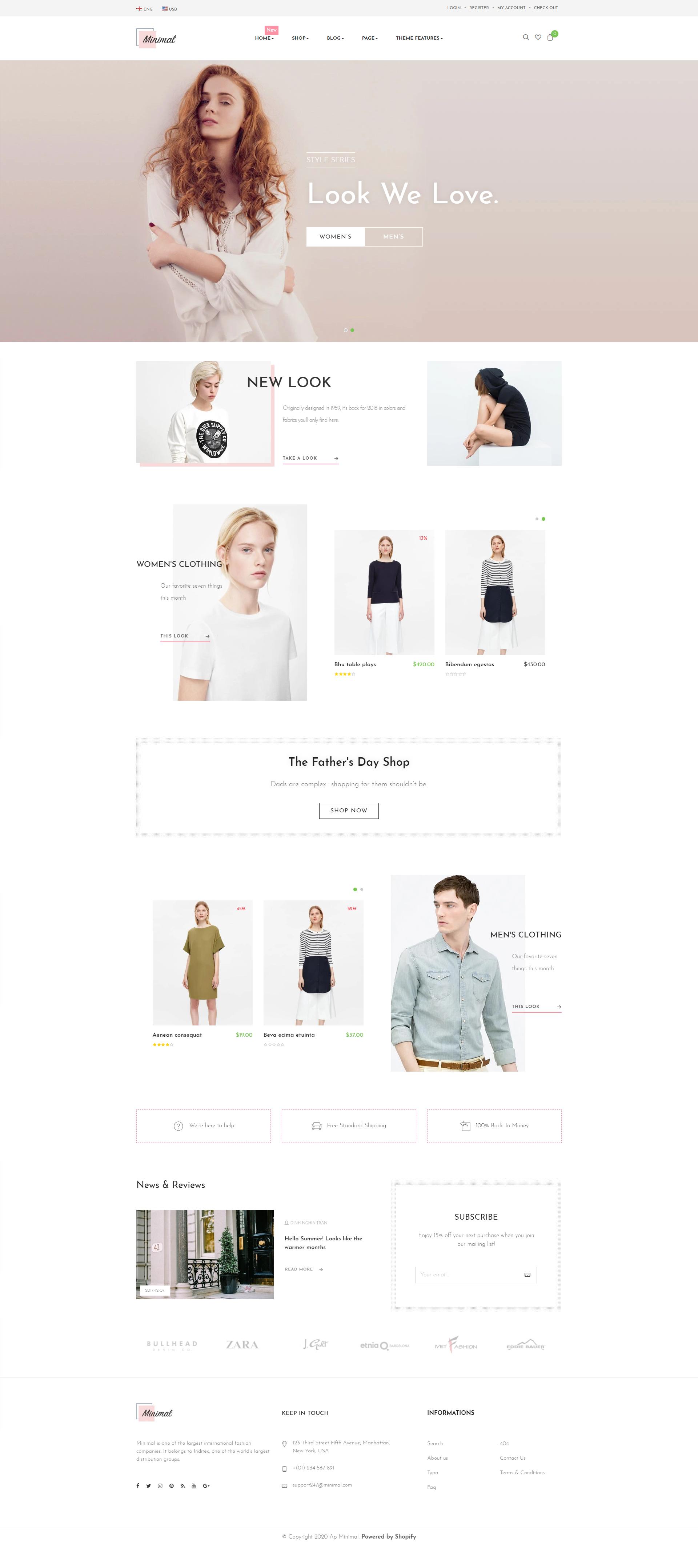 Ap Minimal Fashion Style Shopify Theme | LifeInSYS