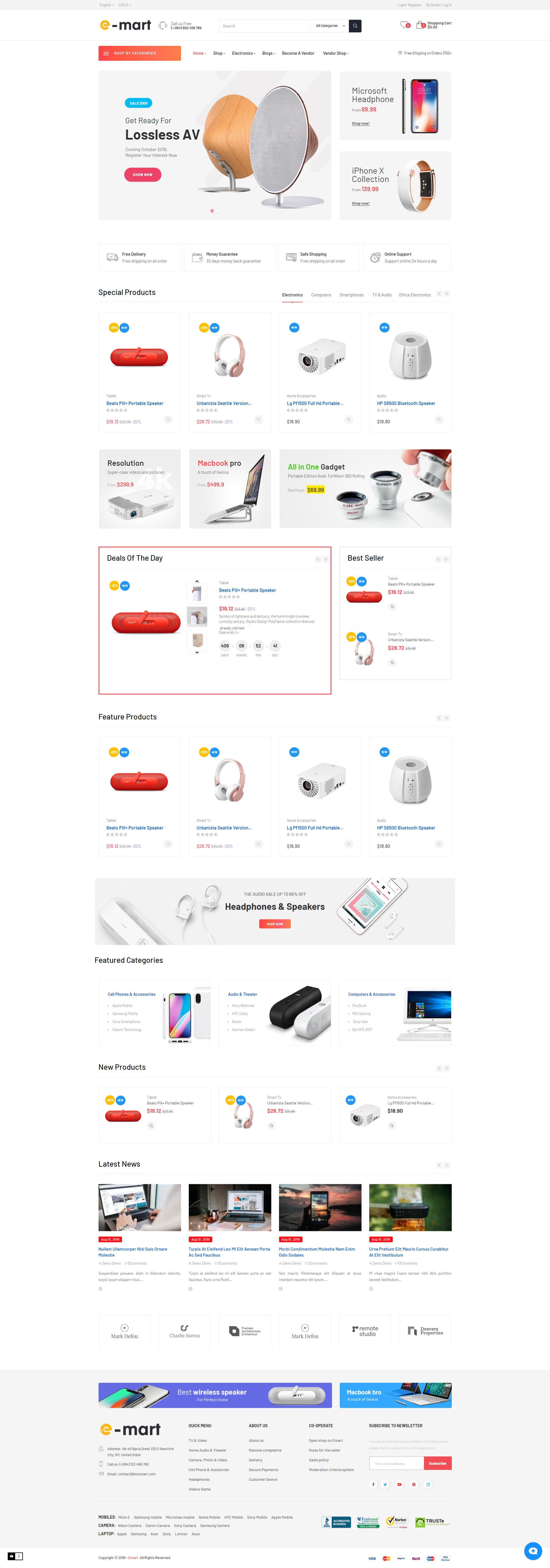 Leo Bicomart - Marketplace PrestaShop Theme for Multivendor screenshot 1