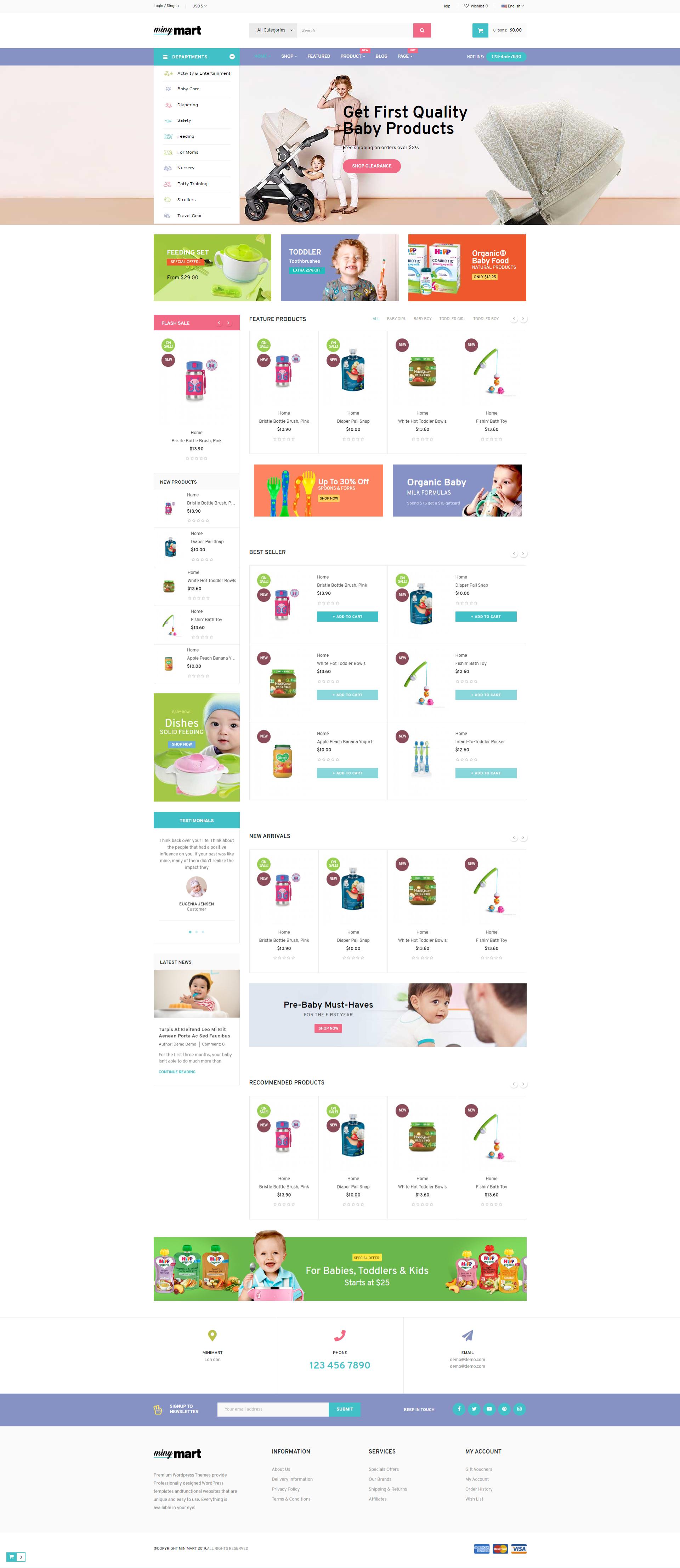 Leo Minymart - All-in-one eCommerce Prestashop Theme screenshot 1