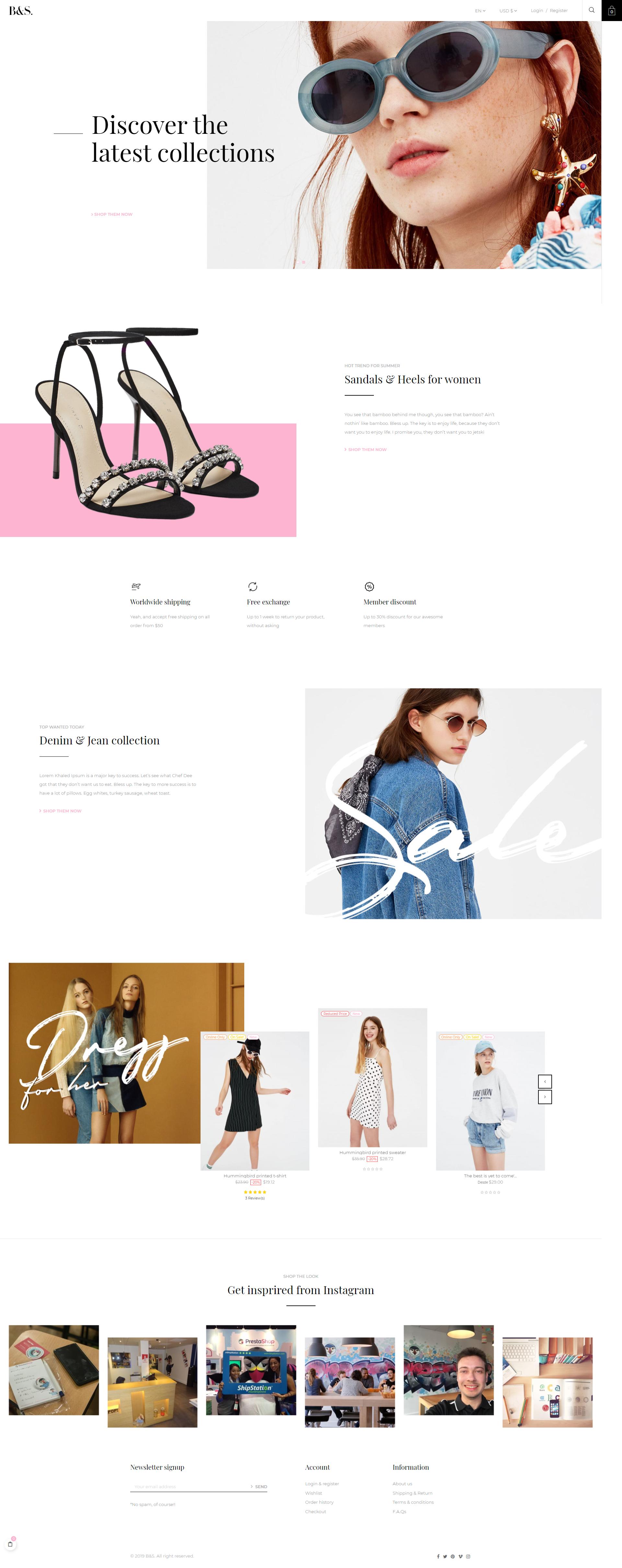 Leo B&S Fashion - Fashion Multi-Purpose Prestashop Theme screenshot 1