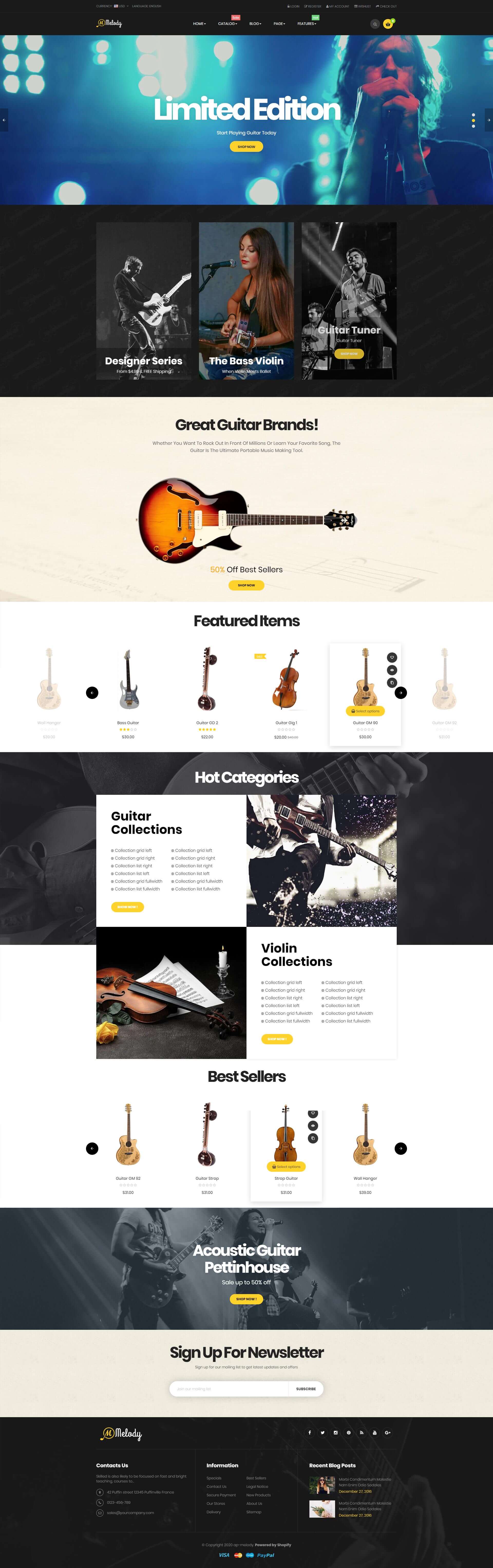 Ap Melody Shopify Theme screenshot 1
