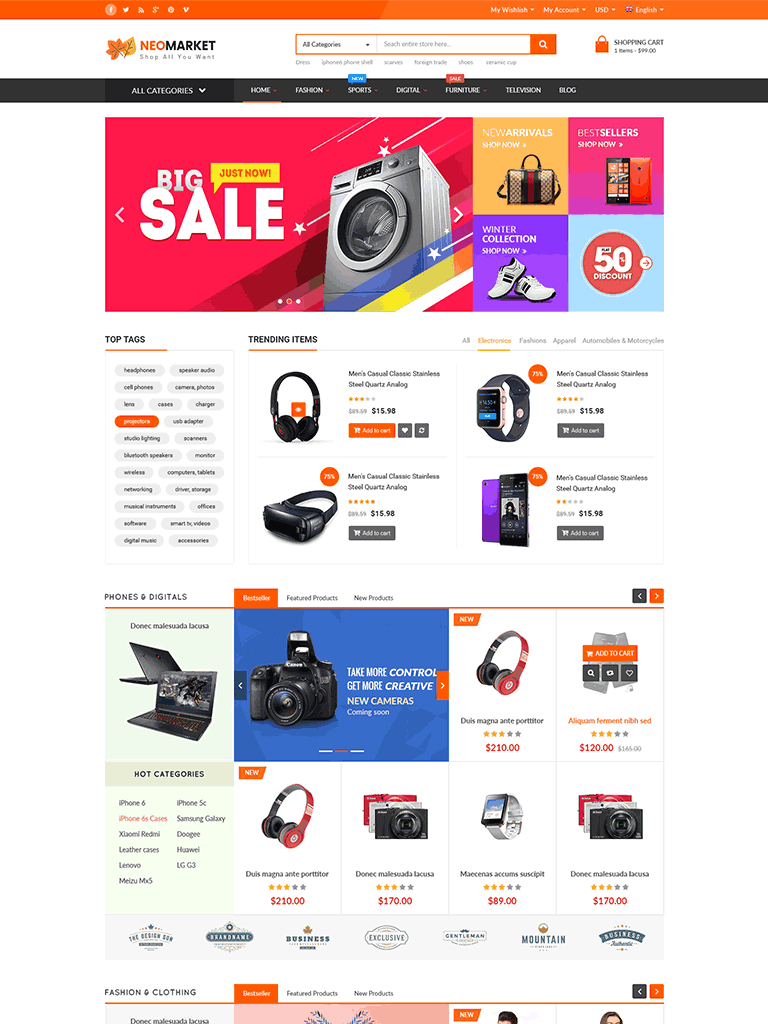 NeoMarket - Multi Vendor WooCommerce WordPress Theme | LifeInSYS